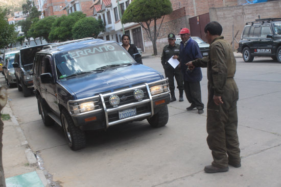 INSPECCIN. Vehicular en Sucre.