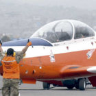 AVIONES. Vista de una de las naves.