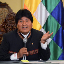 ELECCIONES. El presidente Evo Morales en conferencia de prensa, ayer.