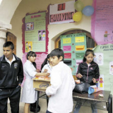 EXPOSICIN. La violencia escolar fue una de las temticas abordadas en el taller.