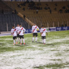 As qued el campo de juego del estadio Vctor Agustn Ugarte.