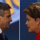 CANDIDATOS. Acio Neves y Dilma Rousseff buscan la Presidencia de Brasil.