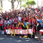 Los niños del hogar Tata San Juan de Dios agradecieron la solidaridad de la gente que corrió la carrera pedestre.