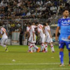 La celebracin de los jugadores de River Plate, luego de remontar.