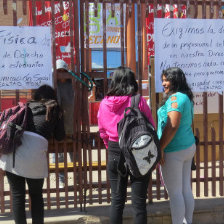 PRESIN. La toma del edificio de la Facultad de Derecho realizada eyer.