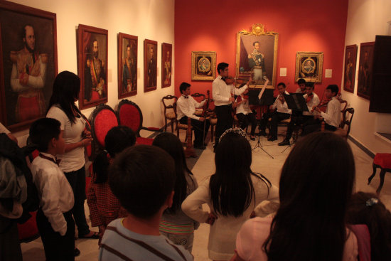 TURISMO. Una de las actividades de la Noche de Museos el ao pasado en Sucre.