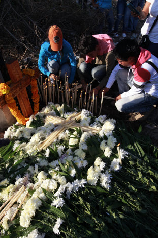 PROTESTA. Familiares de los desaparecidos.