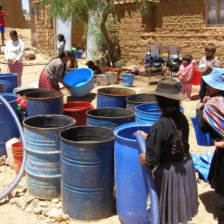 ATENCIN. Hay zonas que carecen de agua.