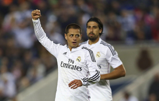 Javier Chicharito Hernndez marc el tercer gol madridista.