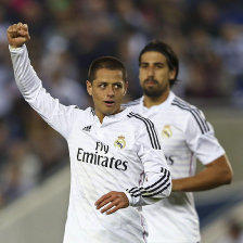 Javier Chicharito Hernndez marc el tercer gol madridista.