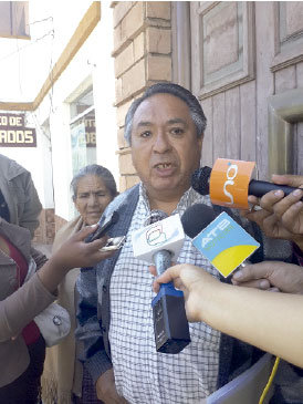 DENUNCIANTE. Belisario Vargas Burgoa pidi que el Consejo confirme la suspensin de jueces.