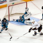 El accidente se produjo en un partido de hockey sobre hielo.