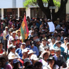 PROTESTA. Los vecinos de Sucre marcharon en agosto por la demora en el TCP.