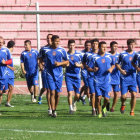 Los estudiantiles entrenaron ayer en el estadio Patria, de cara al partido de maana, frente a San Jos, en Sucre.