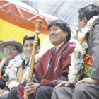 Acto. El presidente Evo Morales particip del aniversario de la provincia pacea Eliodoro Camacho.