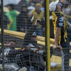 Hinchas del Almirante Brown en un partido anterior.