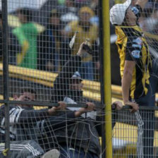 Hinchas del Almirante Brown en un partido anterior.