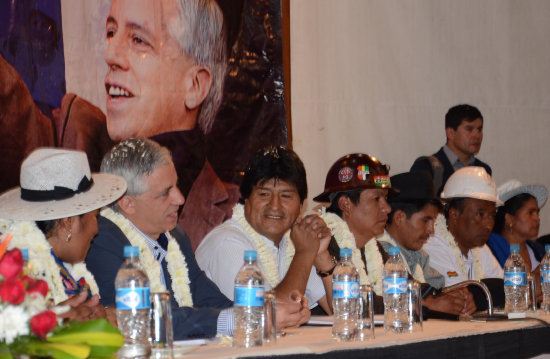 EVALUACIN. El presidente Evo Morales.