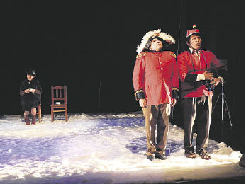 TABLAS. La puesta en escena de la ms reciente produccin del Teatro de Los Andes.