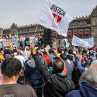 PROTESTA.Manifestantes piden crear un movimiento social por los desaparecidos.