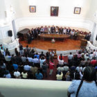 ENCUENTRO. La ceremonia de inauguracin del IV Encuentro de Gobiernos Autnomos Municipales de Bolivia, en el Paraninfo Universitario, que no alcanz para albergar a todos los invitados.