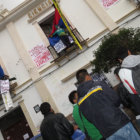 PRESIN. Los estudiantes crucificados en la Facultad de Contadura.