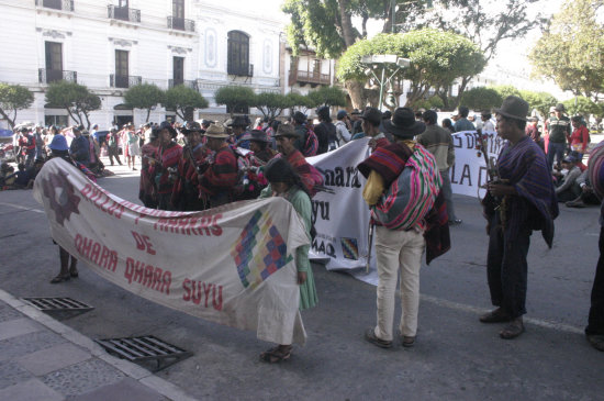 DEMANDA. El pueblo indgena marka Quila Quila quiere tener representacin directa en el Concejo.