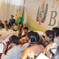 CONMEMORACIN. El acto en Trinidad al que asisti el presidente Evo Morales.