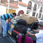 Logstica. Las brigadas mviles del SEREC terminaron de salir a provincias, ayer por la tarde.