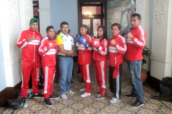 Algunos de los pugilistas chuquisaqueos que participarn del Nacional.