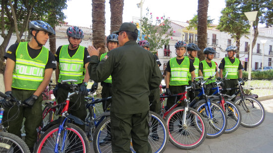 PATRULLAJE. Los efectivos de la Polica Ciclstica ya no cumplen su servicio en la ciudad.