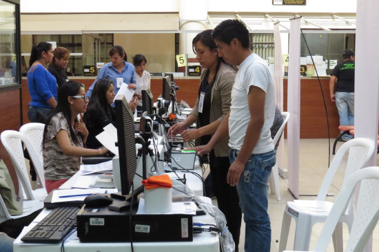 REGISTRO. La oficina central del TED.