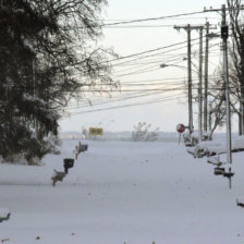 TORMENTA: Vista de la nieve acumulada en la ciudad de Bfalo, cerca de la frontera con Canad, una de las ms afectadas por el temporal.