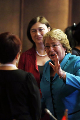 PRESIDENTA. Michelle Bachelet.