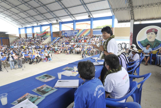 ELECCIONES. El ampliado nacional del MAS realizado el fin de semana en Cochabamba.