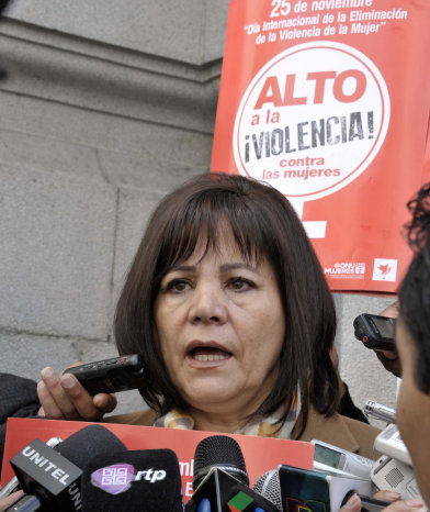 SE ALEJA. La ministra de Comunicacin, Amanda Dvila.