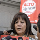 SE ALEJA. La ministra de Comunicacin, Amanda Dvila.