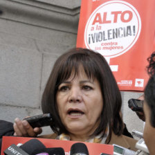 SE ALEJA. La ministra de Comunicacin, Amanda Dvila.