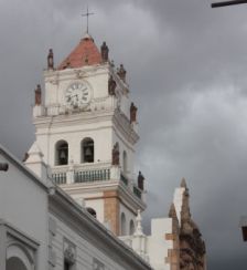 PATRIMONIO. Vista de la Catedral Metropolitana en el centro histrico de Sucre.