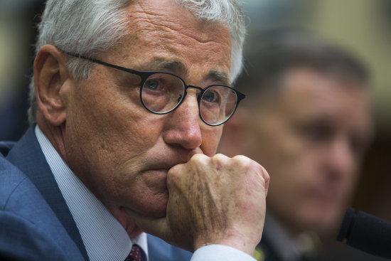 ELECCIN. El saliente Chuck Hagel.