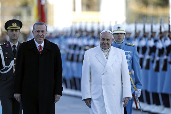 VISITA. El Papa Francisco en Turquia.