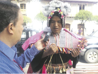 ORGULLOSO. La ex autoridad originaria de la Nacin Yampara, Humberto Guarayo.