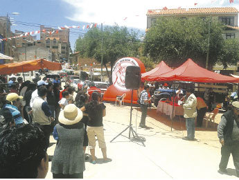 OBRA. El acto inaugural realizado ayer.