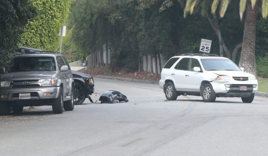 El escenario donde sucedi el accidente con suerte.