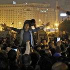 PROTESTA. La movilizacin en El Cairo.