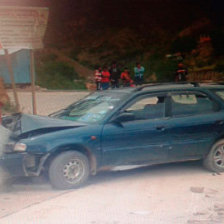 CHOQUE. Hay cuatro heridos del accidente.