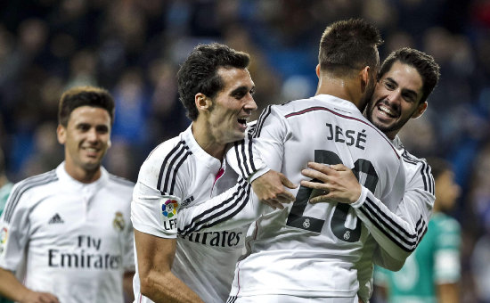 El Real Madrid gole ayer al Cornell, por la Copa del Rey.