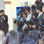 Acto. El presidente Evo Morales.