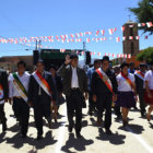 CANDIDATO. El gobernador Esteban Urquizu, ayer, en un acto pblico con el Presidente.