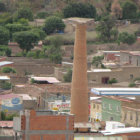 PATRIMONIO. La chimenea de la ex fbrica de alcohol es smbolo de los culpineos.